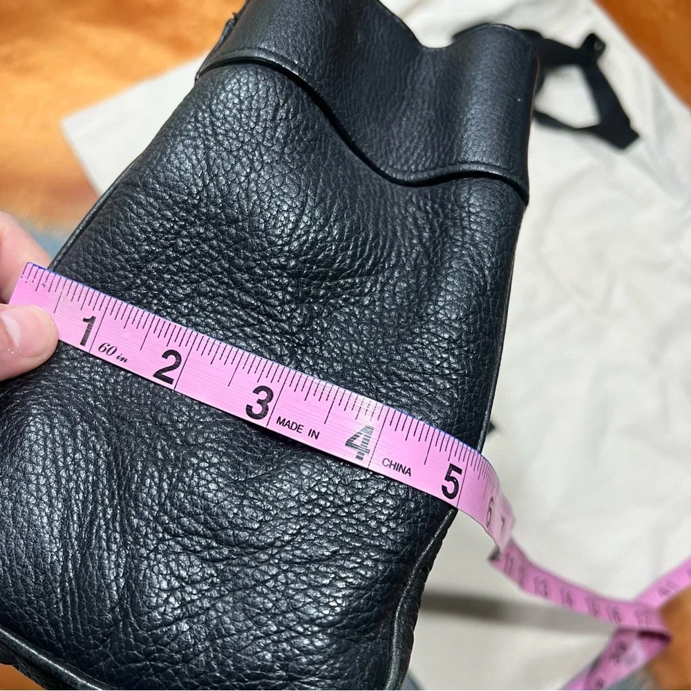 Coach Penelope Carryall Black Pebbled Leather Shoulder Bag silver Turnlock